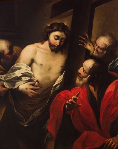 Antiquités - Incredulity Of Saint Thomas - Valerio Castello (Genoa, 1624 - 1659)